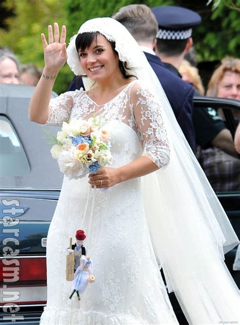 Lily Allen wedding gown